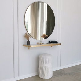 Hanah Home Espejo Gold 90 Dorado de 90 cm